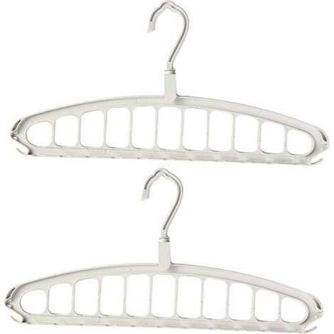 2 rutschfeste Kleiderbügel, Aufbewahrungskleiderbügel, faltbare Kleiderbügel, Wäscheleine, Kleiderbügel-Organizer für den Kleiderschrank, platzsparende Tricks für den Kleiderschrank. (1/4)