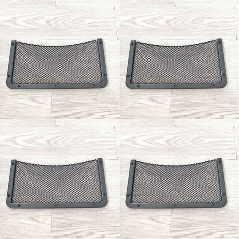 4 PCS Filet Rangement pour Voiture 41.5x21.5 CM Sac Pocket Organizer de Voiture pour Ustensiles/Camping-Cars/Bateaux/Maison Filet élastique (1/5)