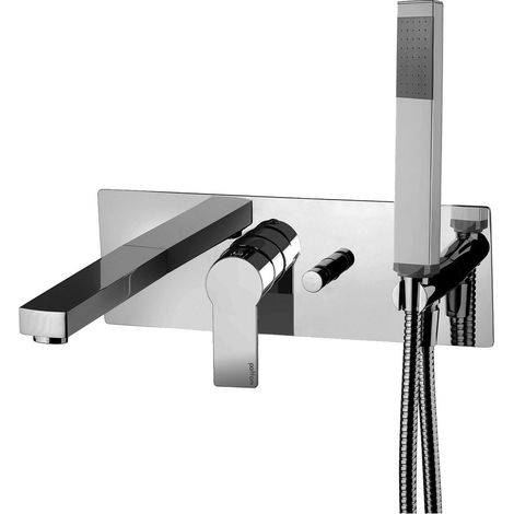 Monomando completo de baño empotrado en color cromo Paffoni Tango TA001CR Cromo (1/3)