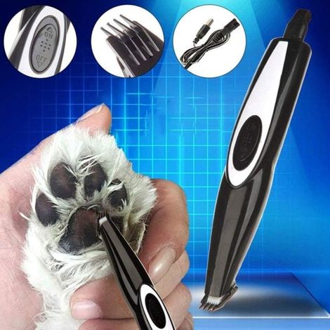 Tondeuse électrique pour animaux USB rechargeable sans fil, petite tondeuse à poils pour chiens et chats, pattes oreilles yeux visage, soin du poil (1/5)