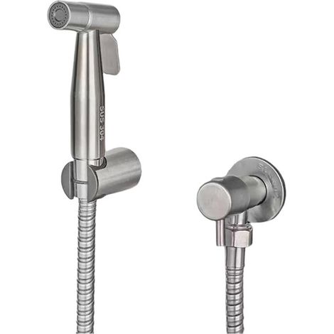 Tête de lave-mains en acier inoxydable 304 – Argent, sans plomb, débit d'eau puissant, étanche et hygiénique, convient pour la toilette, les soins des bébés et des animaux de compagnie (1/5)