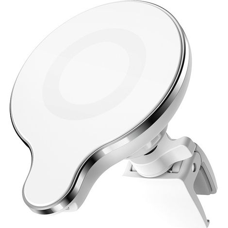 GW05 Kfz-Handyhalterung mit magnetischer Automatikbefestigung, 15-W-Schnellladefunktion, MagSafe-Wireless-Charging – Silber (1/4)