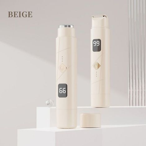 Épilateur - Rechargeable USB Type-C - Pour Corps Entier Jambes Bras Aisselles Maillot Sourcils - 5 Têtes Interchangeables - 1 Pièce (1/5)