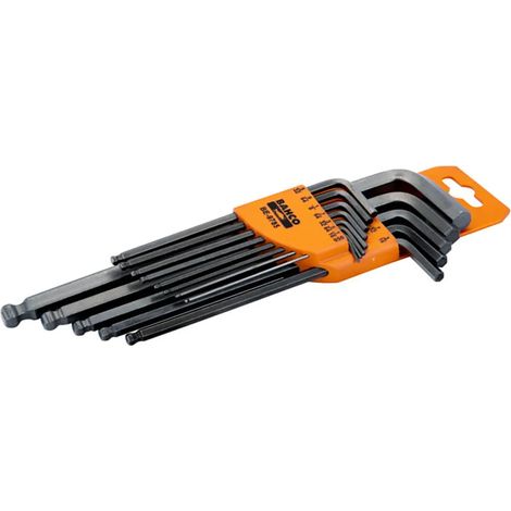 Llave hexagonal Bahco be-9785 13 piezas acabado fosfato