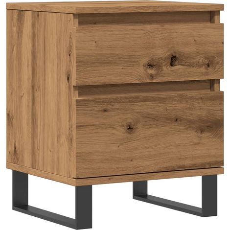 Maison Exclusive - Comodino Rovere Artigianale 40x35x50 cm in Legno Multistrato (1/5)