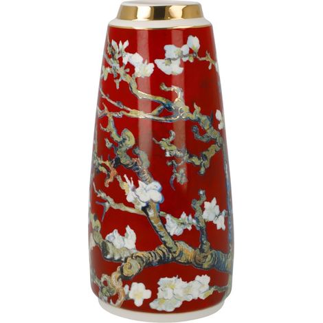 Vase en Forme d'amandier, Rouge, 18,5 cm (1/5)