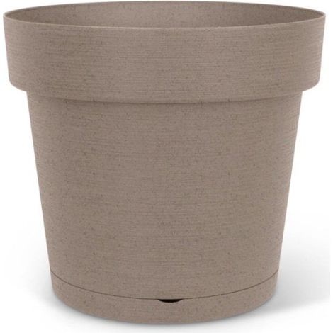 Pot de fleurs avec réserve rond - GARDEN ID - Glamour - Ø 50 - 47 L - H 43 cm - Taupe (1/3)
