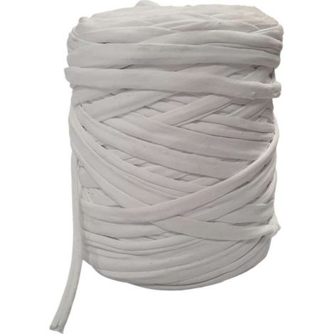Bobine de lien en lycra avec déroulement central - 150 m - Blanc - Linxor