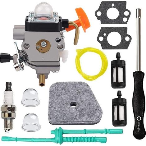 Carburateur FS90R pour FS110R FS130R FS100 KM130R FS130 FS90 KM90R KM90 FS110 KM110R HT100 HT101 avec outil de réglage et kit de réglage du dégagement de valve (1/5)
