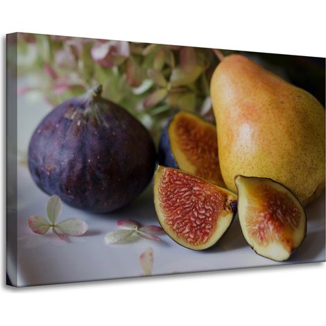 Stampa su tela "Cucina, Frutta, Fichi" 90x60 cm