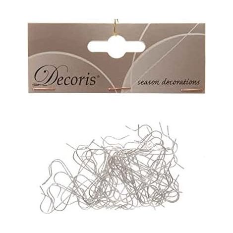 Ganci per palline argento - 3.5 cm