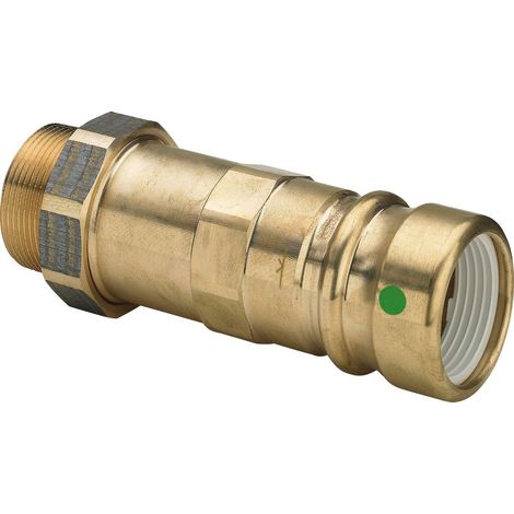 Viega Geopress raccordo di transizione, d 32mm, R 11/2 bronzo rosso modello 9622TW, 767334