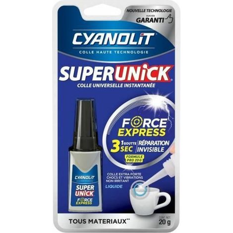 Cola de reparación Cyanolit Super Unick Instant Pro 20 g (1/4)