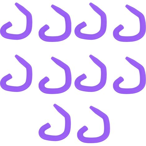 5 Paires d'Attaches en Silicone Doux pour Masques, Confortables et Réutilisables - Enfants/Adultes (Violet) (1/5)