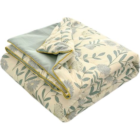 Biancheria da letto estiva, ribaltabile per rinfrescarsi, adatta a tutte le stagioni (verde)