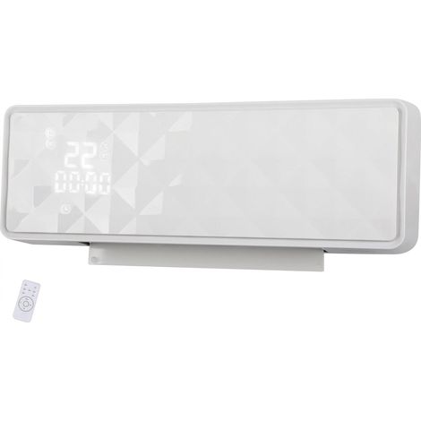 Keramik-Wandheizkörper 2000 W, weiß, mit Fernbedienung und Timer, 3 Betriebsarten (1/5)