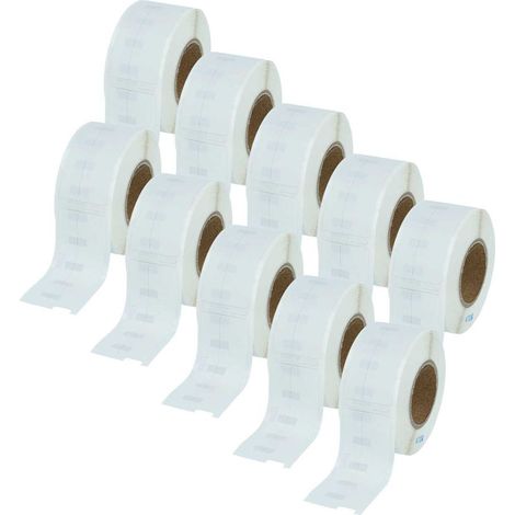 vhbw 10x Label Roll 12mm x 50mm (220 Label) compatible with Dymo LabelWriter LW450 Label Maker White (1/4)
