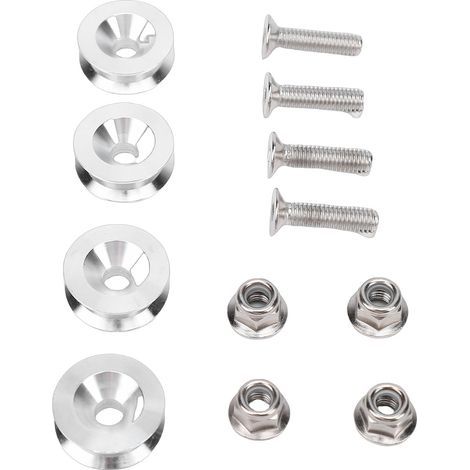 Kit de boucles de boîte arrière de moto à dégagement rapide, support de coffre en alliage d'aluminium, entretoises de coussinet de bague 4 pièces (1/5)