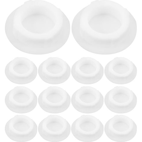 Bouchons en silicone blanc Artibetter texture douce forme ronde (1/5)
