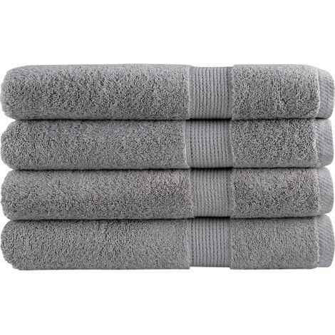 vidaXL Toallas de sauna SOLUND 4 uds gris 80x200 cm 600 gsm (1/5)