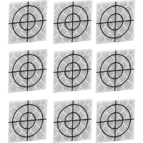 100 patchs réfléchissants autocollants en résine pour stations totales (2 x 2 cm) (1/5)