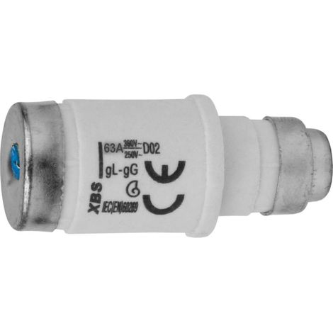 Sicherungseinsatz D02 63A E18 Zylinderkopfsicherung (1/3)