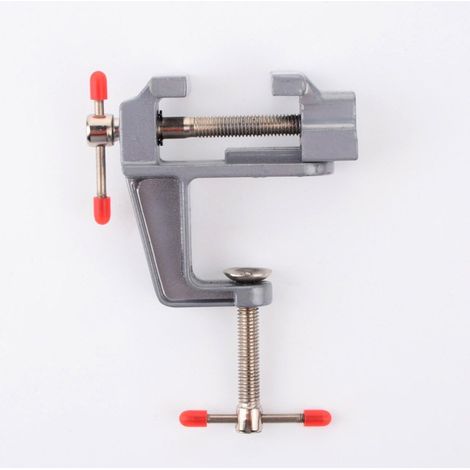 Mini morsa da banco - Morsetto da tavolo piccolo - Strumento di riparazione per hobby - Campo di serraggio: 0-3 cm (1/4)
