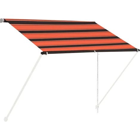 Store banne rétractable 100x150 cm Orange-brun (1/5)