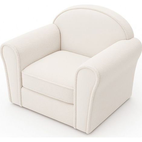Kids Mini Chair Lamb - Boucle - L37 x W53 x H45 cm - Cream