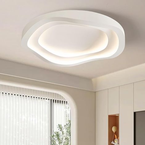 Plafonnier dimmable 3000K-6500K – Luminaire minimaliste pour couloir, cuisine, chambre, salon – Éclairage LED 360° – 40cm