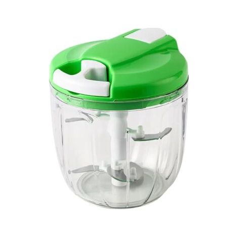 Hachoir manuel multifonction, hachoir à légumes, hachoir à légumes portable, hachoir à ail et oignons, parfait pour la cuisine (900 ml) (1/5)