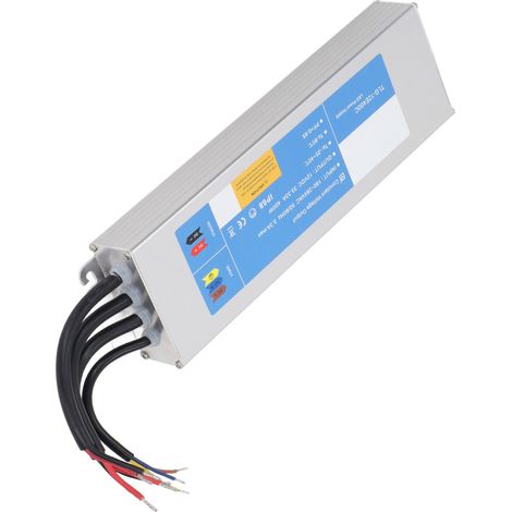 Transformateur LED 400W IP68 Étanche Convertisseur Basse Tension 180-264V AC vers DC 12V 33,3A Alimentation (1/5)