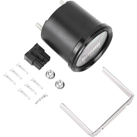 Indicateur de batterie numérique LCD LED DC12-48V + compteur d'heures moteur pour chariot de golf et chariot élévateur (1/5)