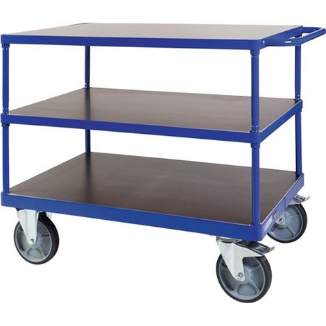 Bako Logistiksysteme Tischwagen F600 mit 3 Ladeflächen und Schiebegriff 600kg Tragkraft 1000x700mm (1/2)