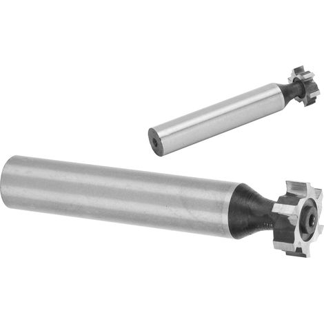 Fraise à rainurer en T demi-ronde, acier rapide HSS, queue droite 4 x 13 x 10 mm, pour mortaise et clavetage (1/5)