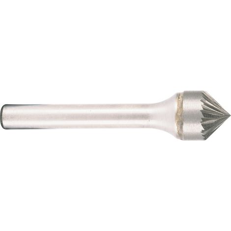 Projahn Hartmetallfräser, Form K Kegel 90° d1 3.0 mm, Schaftd. 3.0 mm Kreuzverzahnung (1/5)