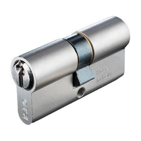 CILINDRO SAGOMATO 82099 ISEO  OTTONE NICHELATO CHIAVI 3 CAMMA DIN MM 70 30+40