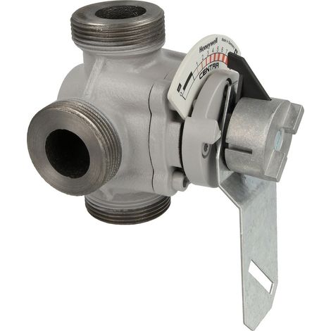 Resideo Miscelatore universale a tre vie DRU GG 20, grigio, PN 10 DN 25, Valore Kvs 4,0, DRU25-4.0