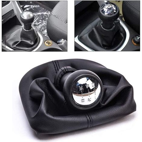INHHUB Pomello del cambio manuale a 5 marce con copri cuffia per Clio 2 II Clio 3 III Megane 2 II ScéNic 2 II Kangoo-INHHUB