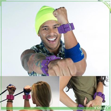 Bracelet de poids poignet/cheville - FAFEICY - 2 pièces - Réglables - Silicone écologique - Blocs amovibles (1/5)