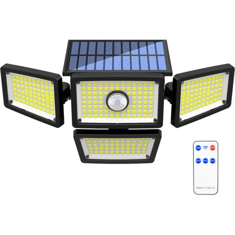 Lampes solaires d'extérieur étanches pour maison, jardin, villa, appliques murales LED, éclairage à détecteur de mouvement (1/5)