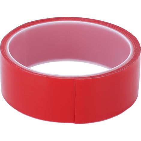 Ruban de Montage de Ruban Adhésif Double Face Robuste (rouge), Ruban en Mousse Imperméable pour Bandes LED, Décoration de Voiture, Décoration Intérieure, Décoration Extérieure(3CM1M),Ruban Adhésif.