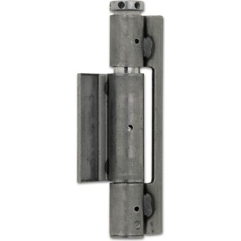 Schwarte Federband Türband für Stahltür und Feuerschutztür 25,3 x 160 mm Stahl blank