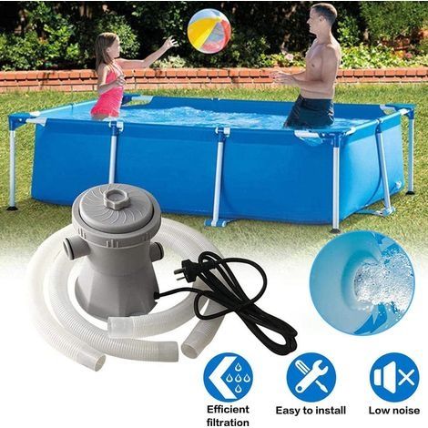 Schwimmbadfilterpumpe, 300-Gallonen-Aufstellpool-Sommerfilter, 220-V-elektrische Umwälzpumpe