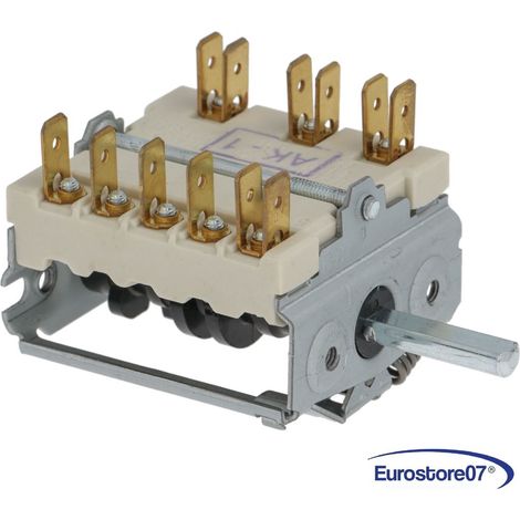 COMMUTATORE FORNO  PROFESSIONALE EGO  7 posizioni. alberino: 23mm.