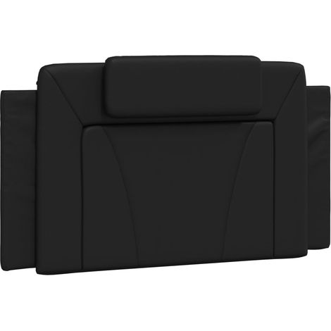 Coussin de tête de lit Viana noir 100 cm similicuir CFW59172 (1/5)