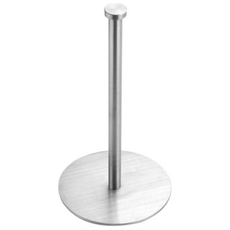 Porte-Rouleau de Papier essuie-Tout sur Pied en Acier Inoxydable de qualité supérieure Noir pour Rouleau de Cuisine Distributeur de Papier essuie-Tout Classique et Tendance, argent brossé (1/5)