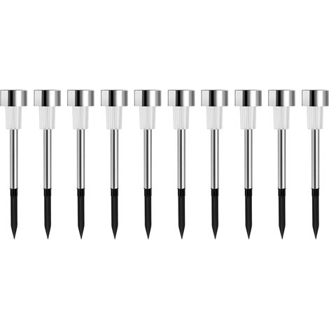 10 Stück 4,5 cm Solarleuchten zum Einstecken für Garten, Landschaft, Wege, Rasen – Dekorationslampen für Terrasse und Hof – warmes Licht (1/5)