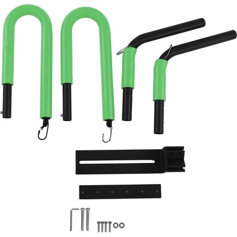 Support à planche de surf pour vélo, alliage d'aluminium, angle réglable, antidérapant, support moto planche de surf, vert (1/5)
