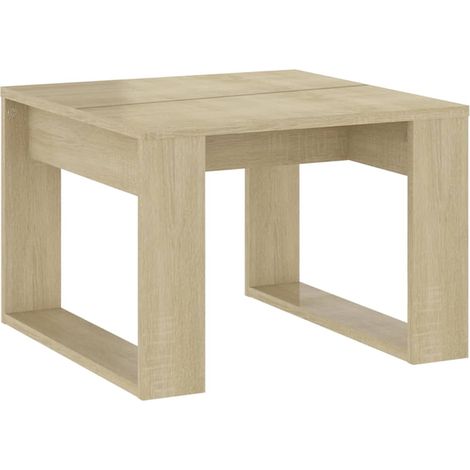 Maison Exclusive - Beistelltisch Sonoma-Eiche 50x50x35 cm Holzwer (1/5)